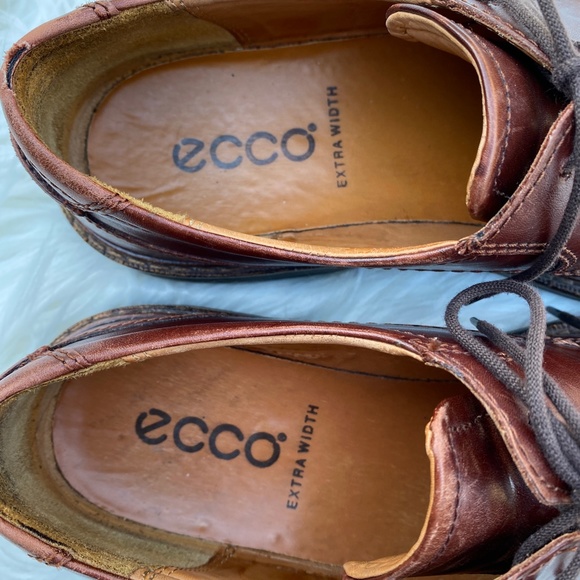 Ecco Lace Up Leather Brown Loafer Dress Shoe main image 7